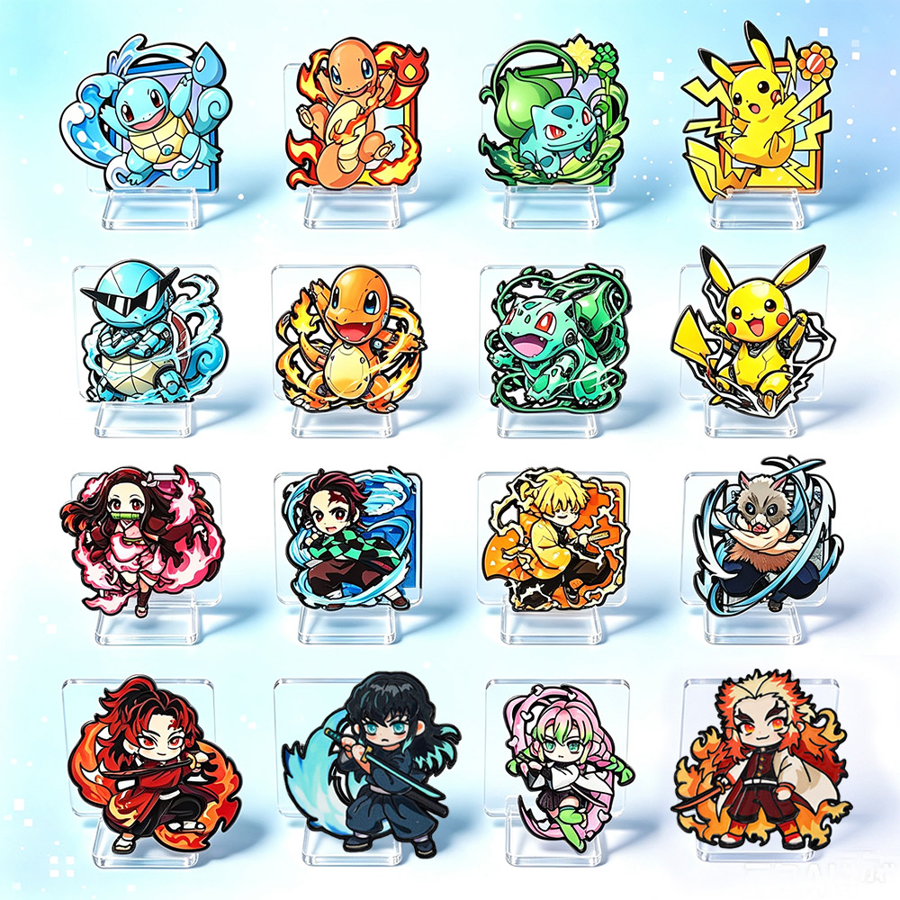 Embroidery Reddit - 8 Stück Anime Demon Slayer Emaille-Anstecker,