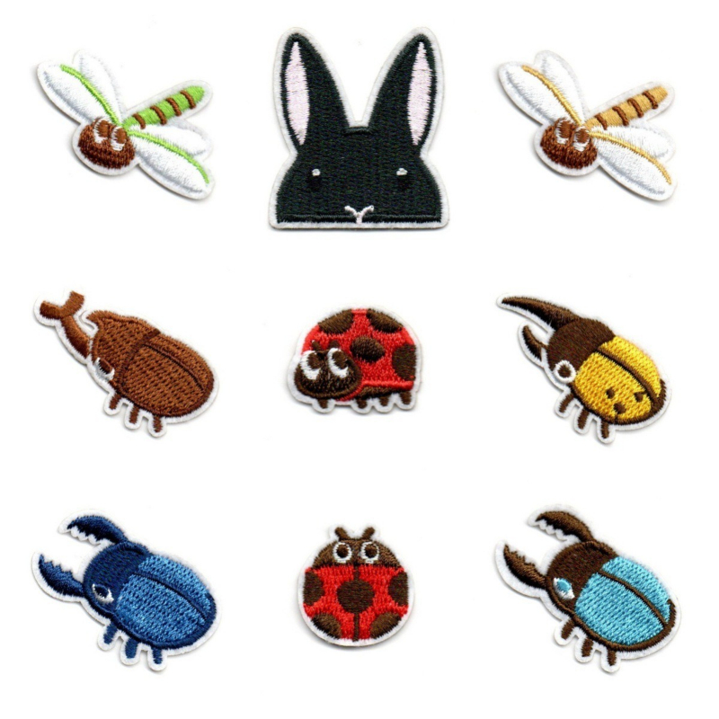 Embroidery Lady Bug - 50 teile/los Anime Stickerei Patch Marienkäfer