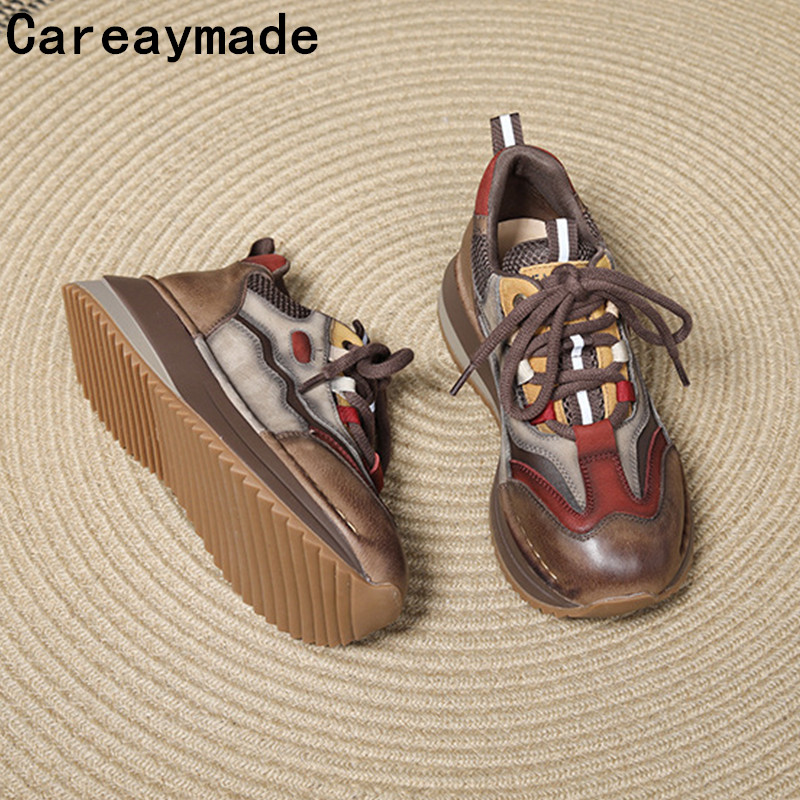Embroidery Garments - Careaymade-Kuh Echtes Leder Frauen Stiefeletten Frühling